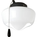 PROGRESS LIGHTING P2601-80WB Forged Black AirPro Collection One-Light Ceiling Fan Light