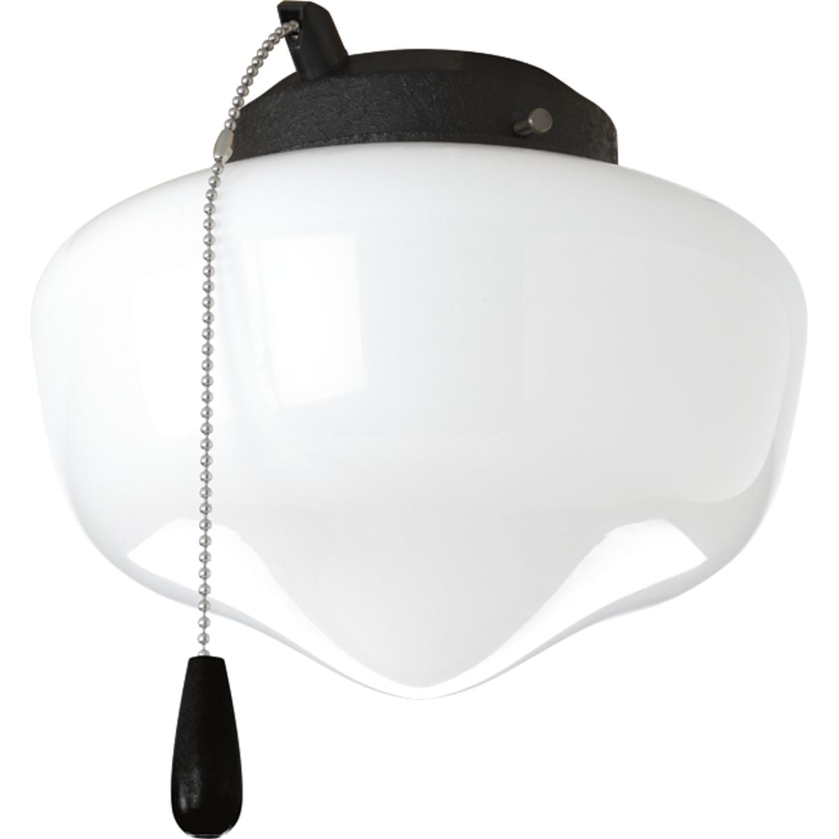PROGRESS LIGHTING P2601-80WB Forged Black AirPro Collection One-Light Ceiling Fan Light
