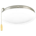 PROGRESS LIGHTING P2602-09WB Brushed Nickel Two-Light Universal Opal Glass Fan Light Kit