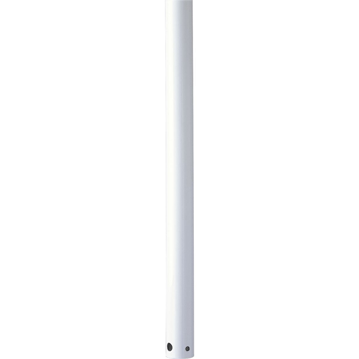 PROGRESS LIGHTING P2607-28 Matte White AirPro Collection 48 In. Ceiling Fan Downrod in White