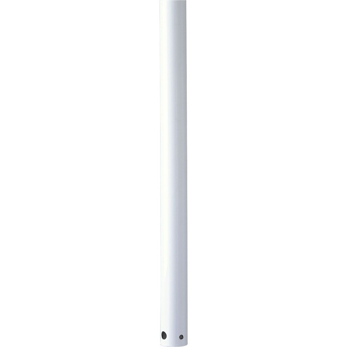 PROGRESS LIGHTING P2608-28 Matte White 60-Inch Accessory Ceiling Fan Downrod Satin White