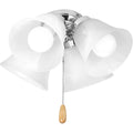 PROGRESS LIGHTING P2610-15WB Polished Chrome AirPro Collection Four-Light Ceiling Fan Light
