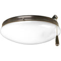 PROGRESS LIGHTING P2611-20WB Antique Bronze AirPro Collection Two-Light Ceiling Fan Light