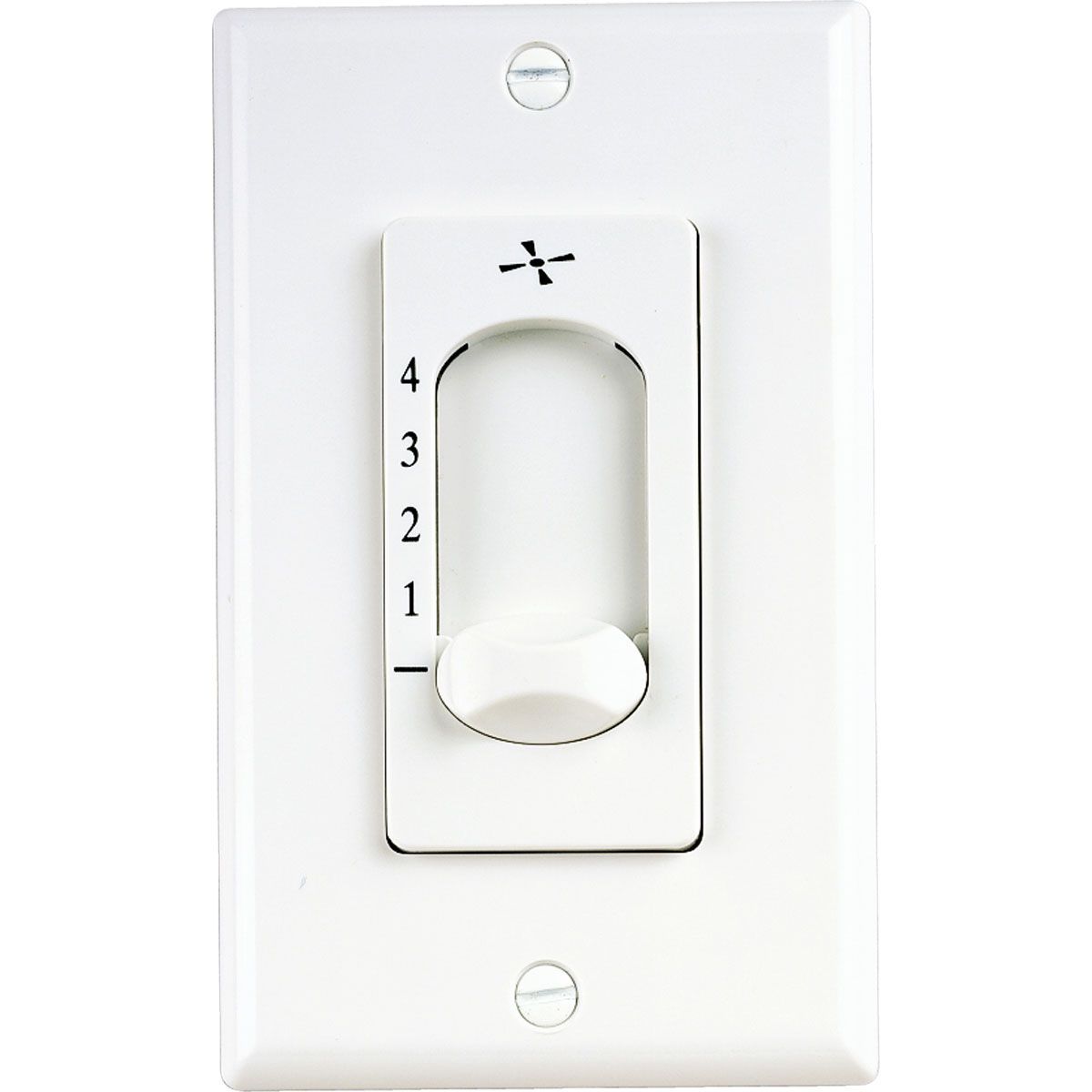 PROGRESS LIGHTING P2613-30 White AirPro Collection Ceiling Fan Four-Speed Wall Control