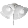 PROGRESS LIGHTING P2643-30WB White AirPro Collection Four-Light Ceiling Fan Light