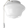 PROGRESS LIGHTING P2644-30WB White AirPro Collection One-Light Ceiling Fan Light