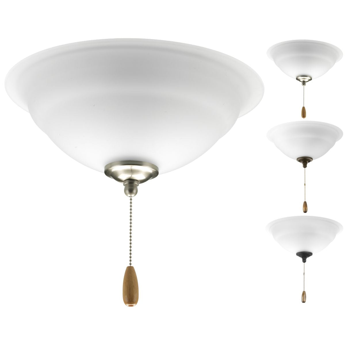 PROGRESS LIGHTING P2645-01WB Unfinished Torino Collection Two-Light Ceiling Fan Light
