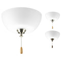 PROGRESS LIGHTING P2649-01WB Unfinished AirPro Collection Two-Light Ceiling Fan Light