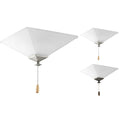PROGRESS LIGHTING P2654-01WB Unfinished AirPro Universal Two-Light Ceiling Fan Light