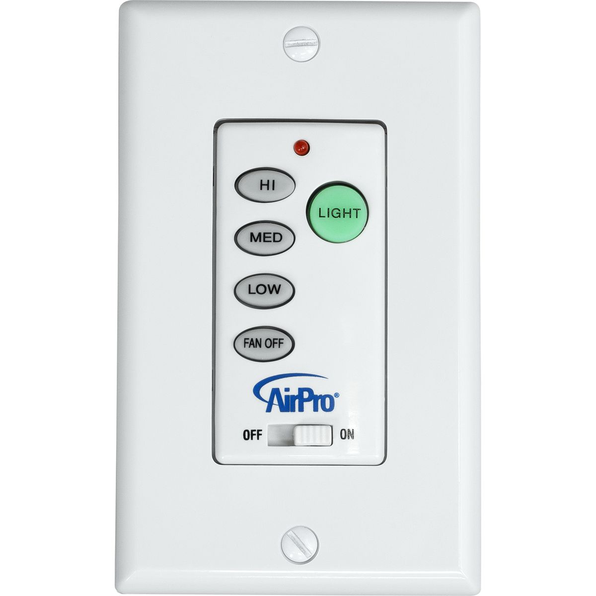 PROGRESS LIGHTING P2665-30 White Ceiling Fan and Light Universal Wall Control