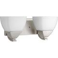 PROGRESS LIGHTING P2701-09 Brushed Nickel Appeal Collection Two-Light Bath & Vanity