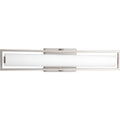 PROGRESS LIGHTING P2782-0930K9 Brushed Nickel Frame LED Collection 24" Linear Vanity Light