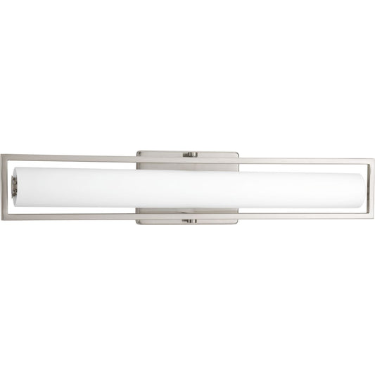 PROGRESS LIGHTING P2782-0930K9 Brushed Nickel Frame LED Collection 24" Linear Vanity Light
