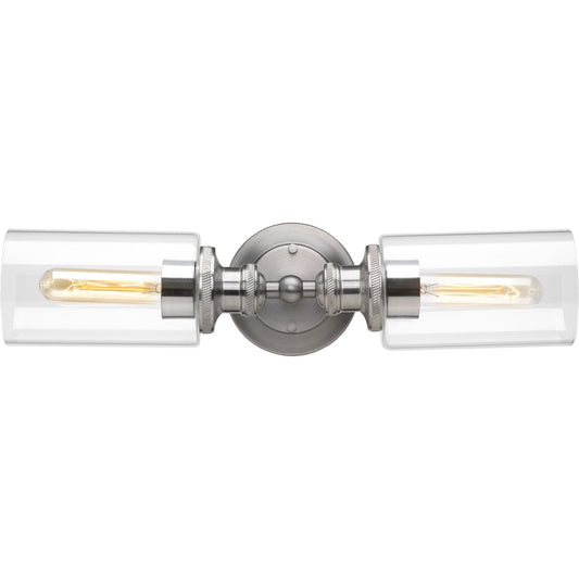 PROGRESS LIGHTING P2809-81 Antique Nickel Archives Collection Two-Light Bath & Vanity