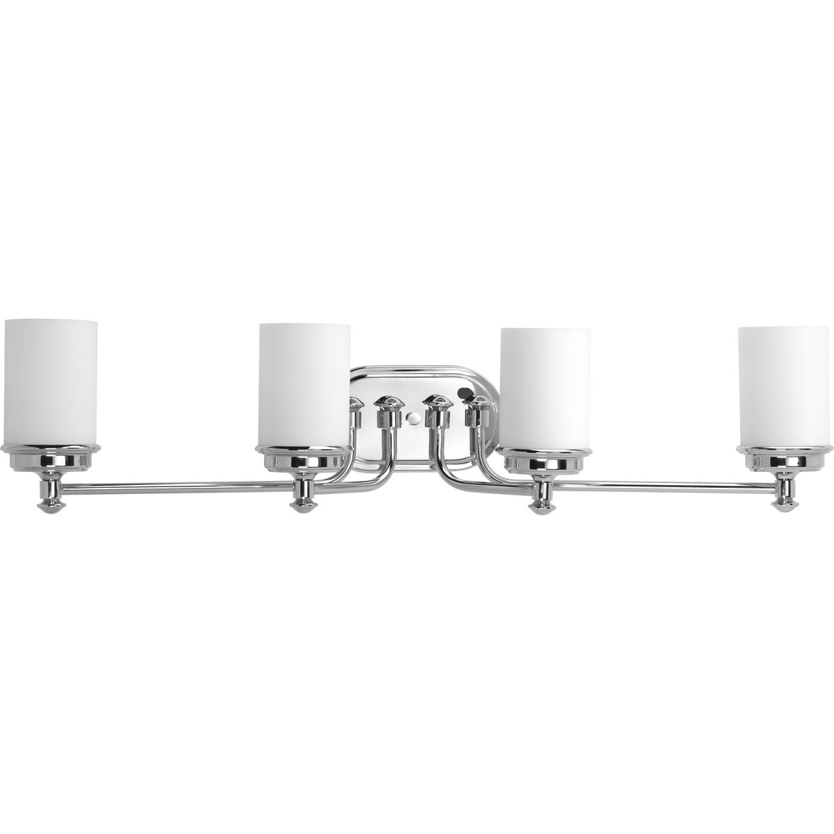 PROGRESS LIGHTING P300015-015 Polished Chrome Glide Collection Four-Light Bath & Vanity