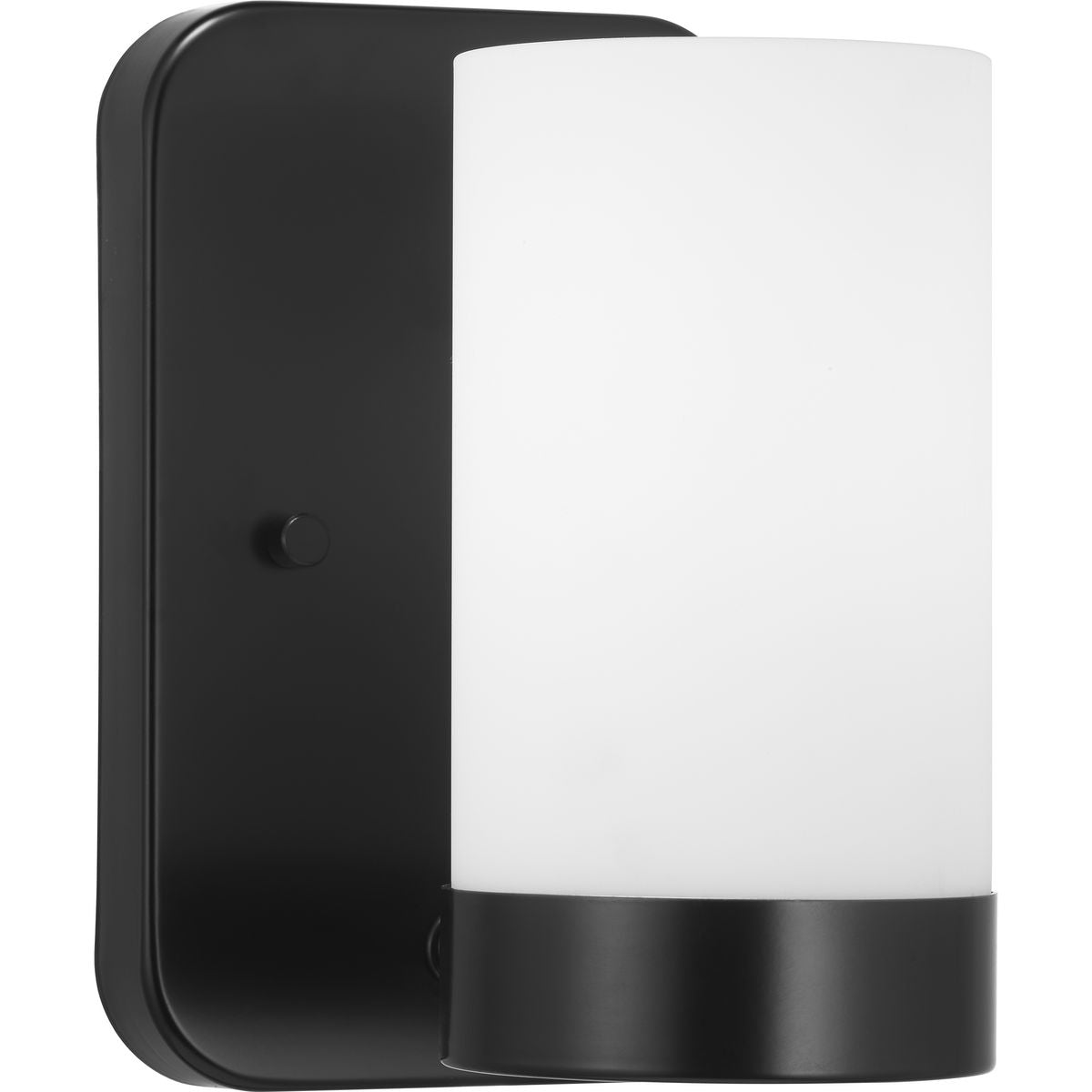 PROGRESS LIGHTING P300020-031 Matte Black Elevate Collection One-Light Bath & Vanity