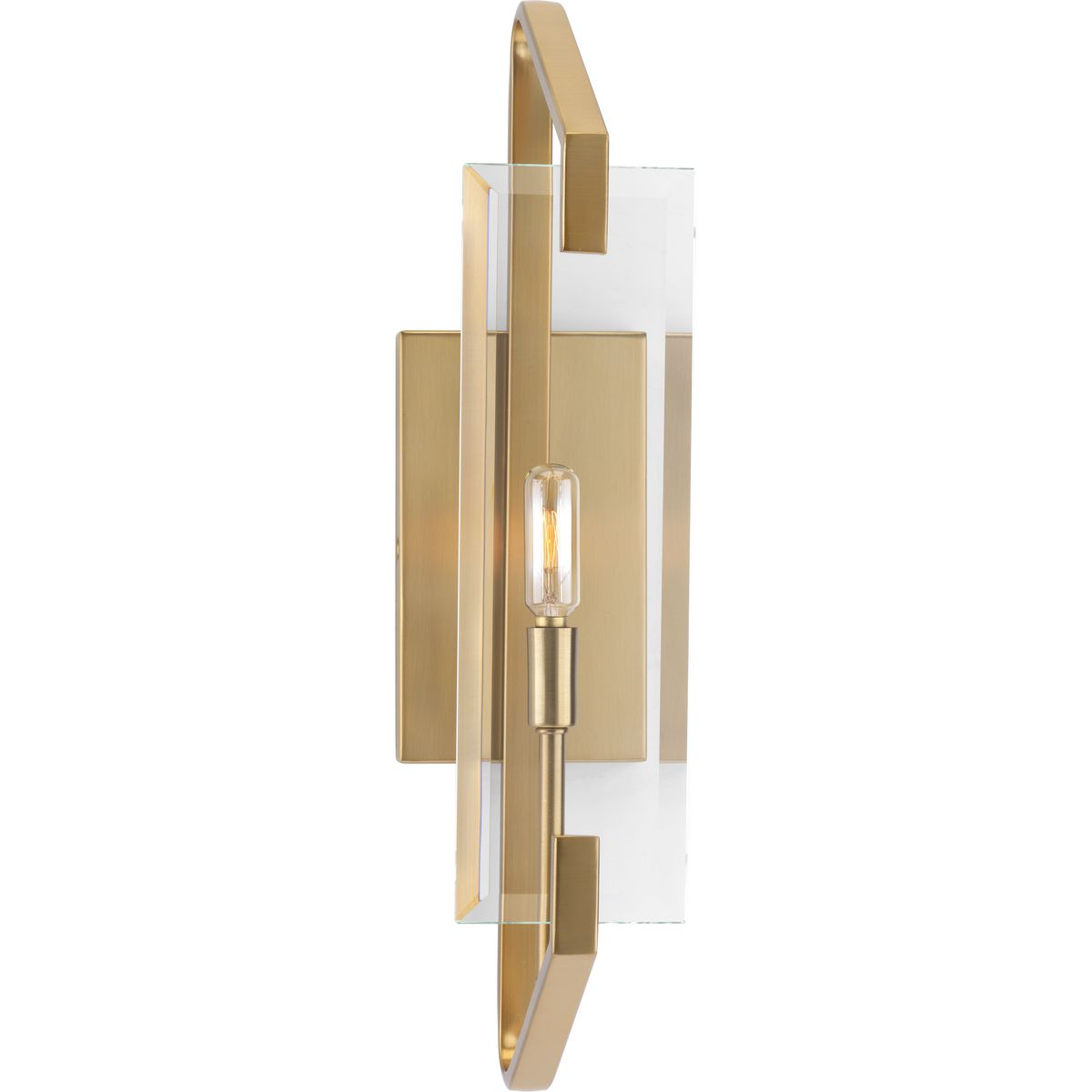 PROGRESS LIGHTING P300108-109 Brushed Bronze Cahill Collection One-Light Bath & Vanity