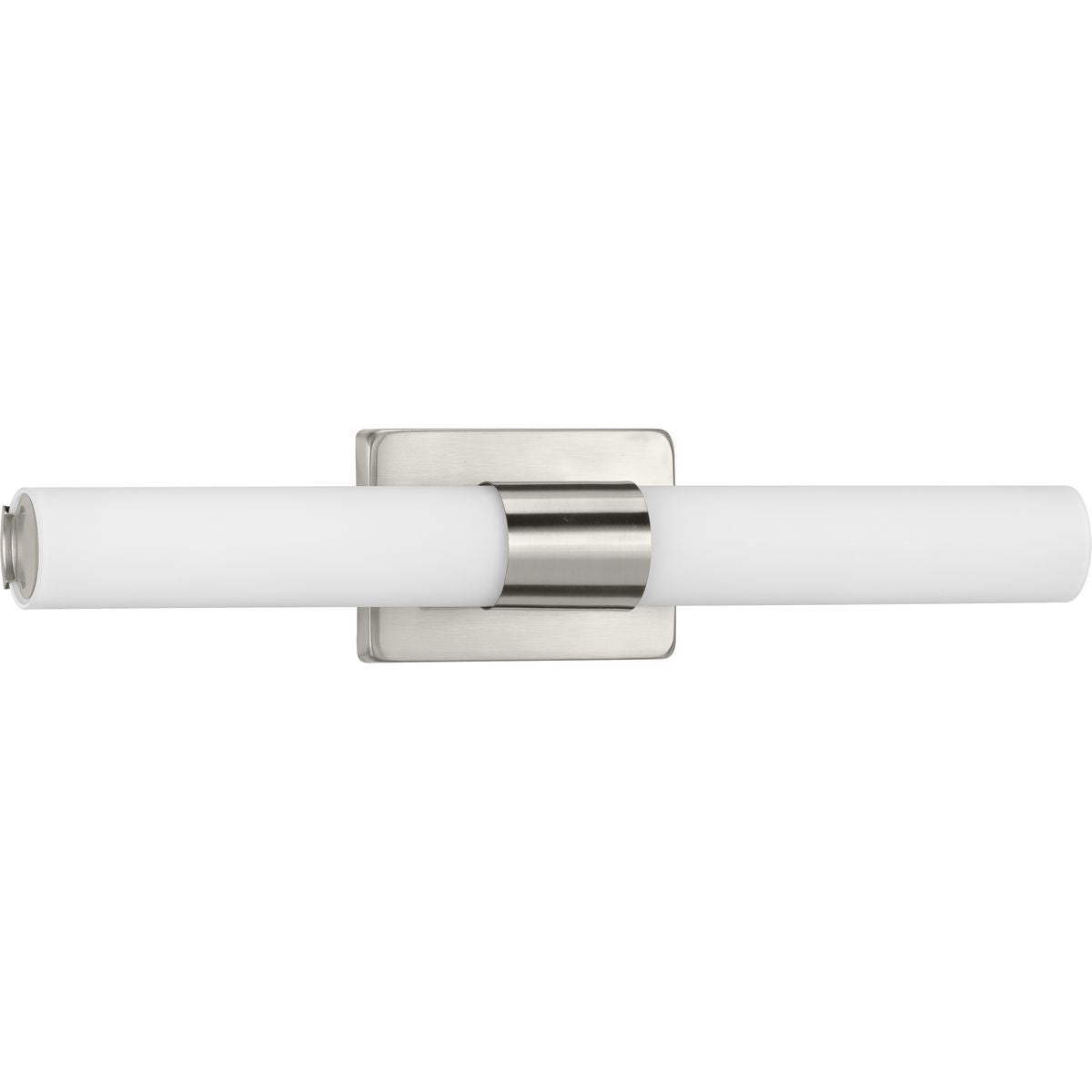 PROGRESS LIGHTING P300150-009-30 Brushed Nickel Blanco LED Collection 22" Brushed Nickel Etched White Glass Modern Bath Vanity Light