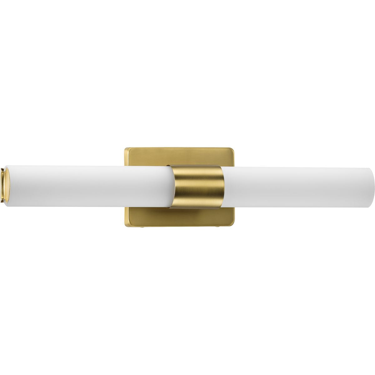 PROGRESS LIGHTING P300150-012-30 Satin Brass Blanco LED Collection 22" Satin Brass Etched White Glass Luxe Bath Vanity Light