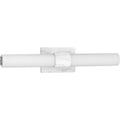 PROGRESS LIGHTING P300150-150-30 Faux White Marble Blanco LED Collection Faux White Marble 22" Linear LED Bath