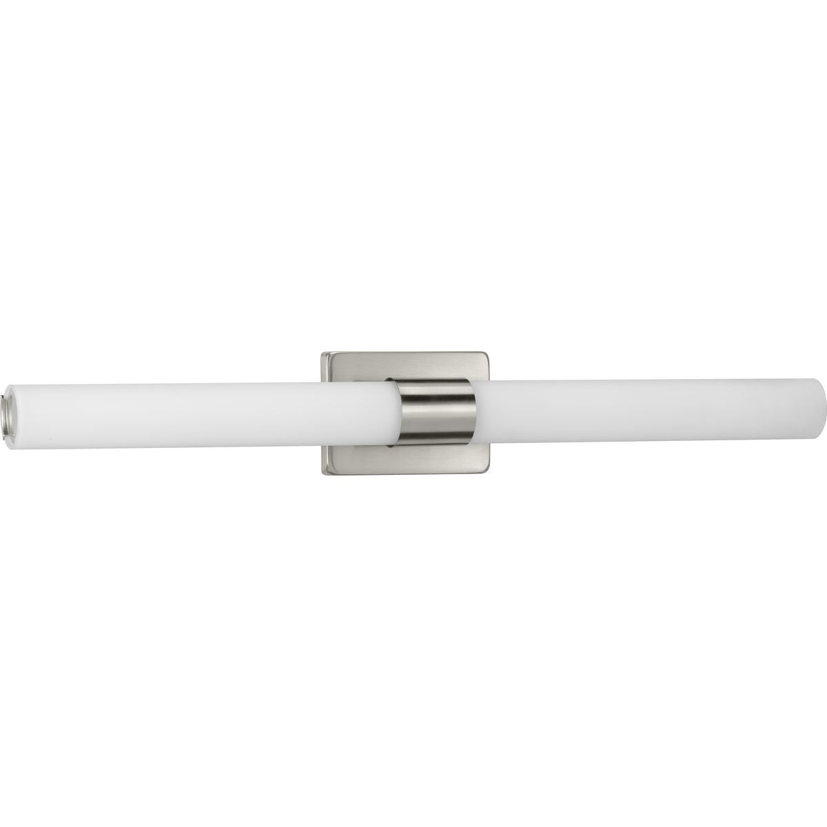 PROGRESS LIGHTING P300151-009-30 Brushed Nickel Blanco LED Collection 32" Brushed Nickel Etched White Glass Modern Bath Vanity Light