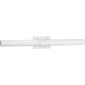 PROGRESS LIGHTING P300151-150-30 Faux White Marble Blanco LED Collection Faux White Marble 32" Linear LED Bath