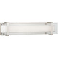 PROGRESS LIGHTING P300152-009-30 Brushed Nickel Miter LED Collection 24" LED Linear Bath & Vanity