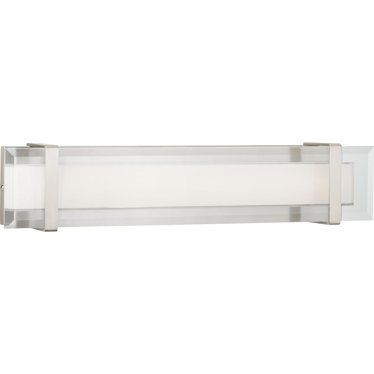 PROGRESS LIGHTING P300152-009-30 Brushed Nickel Miter LED Collection 24" LED Linear Bath & Vanity