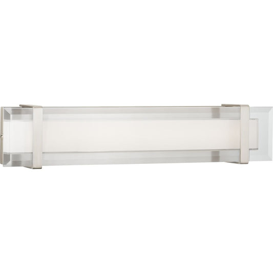 PROGRESS LIGHTING P300152-009-30 Brushed Nickel Miter LED Collection 24" LED Linear Bath & Vanity