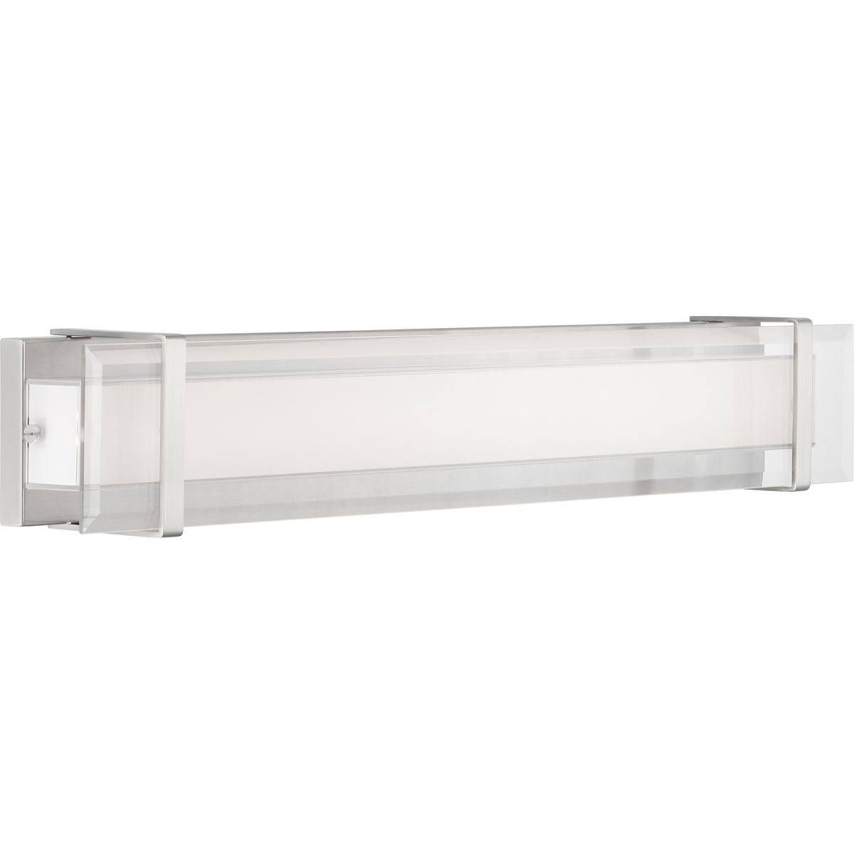 PROGRESS LIGHTING P300153-009-30 Brushed Nickel Miter LED Collection 34" LED Linear Bath & Vanity