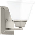 PROGRESS LIGHTING P300158-009 Brushed Nickel Clifton Heights Collection One-Light Bath & Vanity