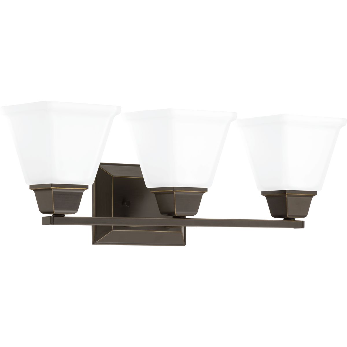 PROGRESS LIGHTING P300160-020 Antique Bronze Clifton Heights Collection Three-Light Bath & Vanity