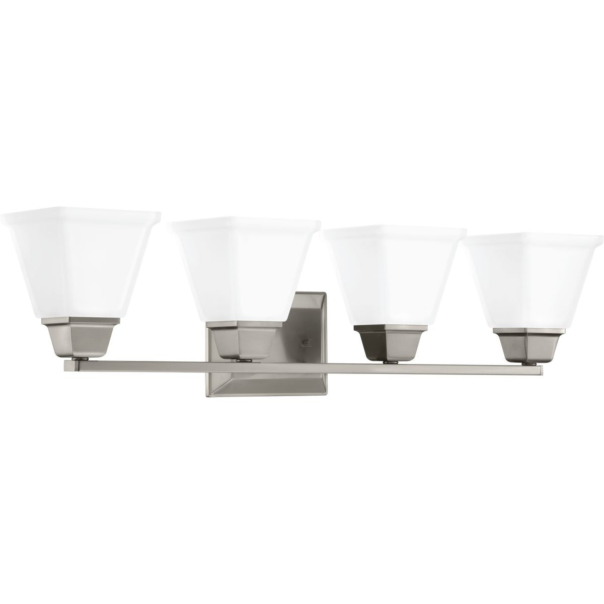 PROGRESS LIGHTING P300161-009 Brushed Nickel Clifton Heights Collection Four-Light Bath & Vanity