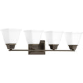 PROGRESS LIGHTING P300161-020 Antique Bronze Clifton Heights Collection Four-Light Bath & Vanity