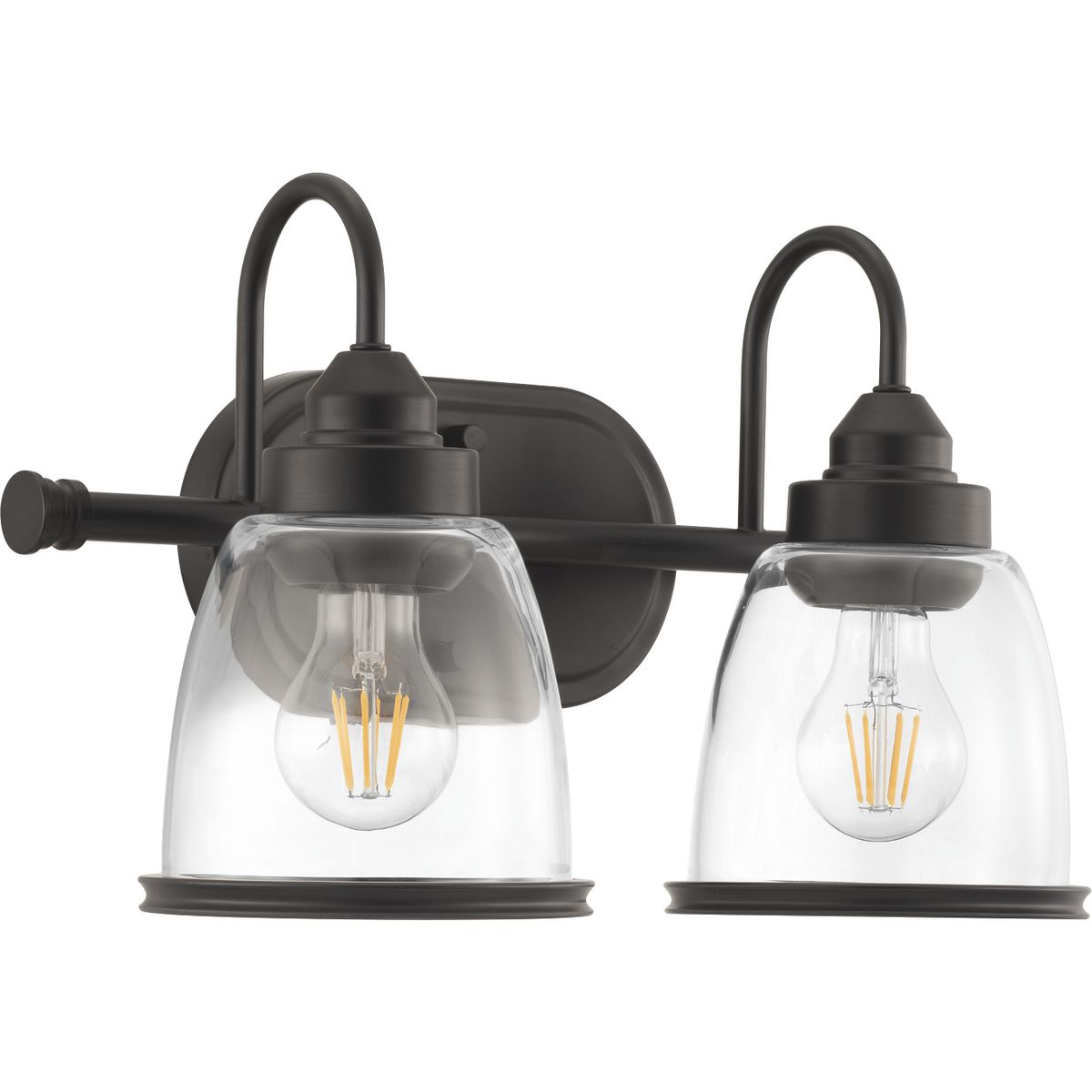 PROGRESS LIGHTING P300179-020 Antique Bronze Saluda Collection Two-Light Bath & Vanity