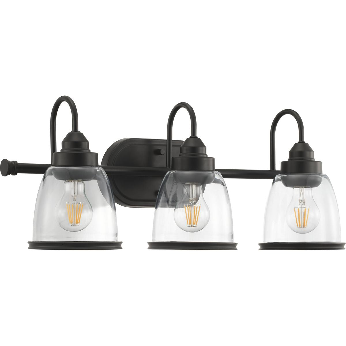 PROGRESS LIGHTING P300180-020 Antique Bronze Saluda Collection Three-Light Bath & Vanity