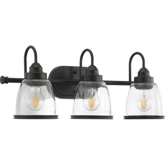 PROGRESS LIGHTING P300180-020 Antique Bronze Saluda Collection Three-Light Bath & Vanity