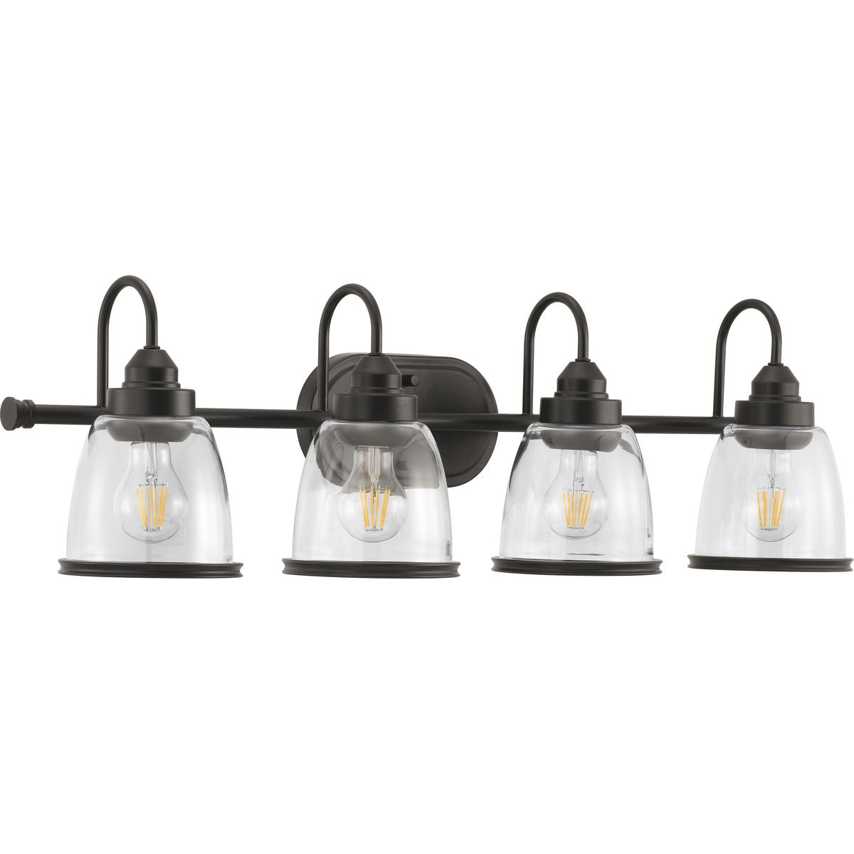 PROGRESS LIGHTING P300181-020 Antique Bronze Saluda Collection Four-Light Bath & Vanity