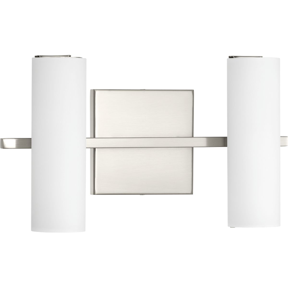 PROGRESS LIGHTING P300186-009-30 Brushed Nickel Colonnade LED Collection Two-Light LED Bath & Vanity