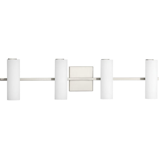 PROGRESS LIGHTING P300188-009-30 Brushed Nickel Colonnade LED Collection Four-Light LED Bath & Vanity