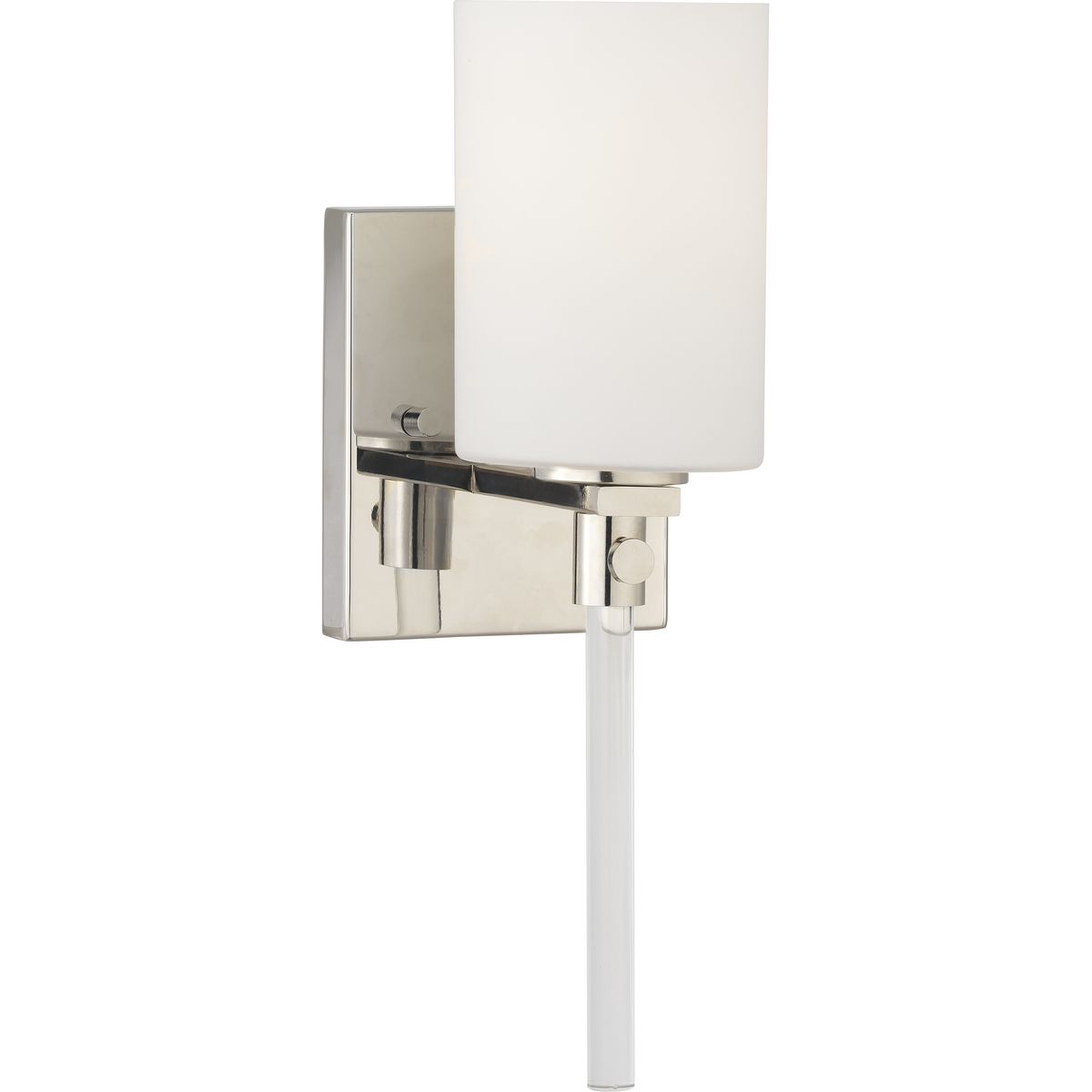 PROGRESS LIGHTING P300197-104 Polished Nickel Lisbon Collection One-Light Bath & Vanity