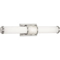 PROGRESS LIGHTING P300205-009-30 Brushed Nickel Phase 1.2 LED Collection 24" LED Linear Bath & Vanity