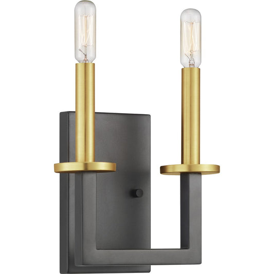PROGRESS LIGHTING P300214-143 Graphite Blakely Collection Two-Light Wall Bracket