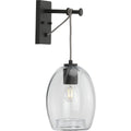 PROGRESS LIGHTING P300215-143 Graphite Caisson Collection Graphite One-Light Wall Bracket