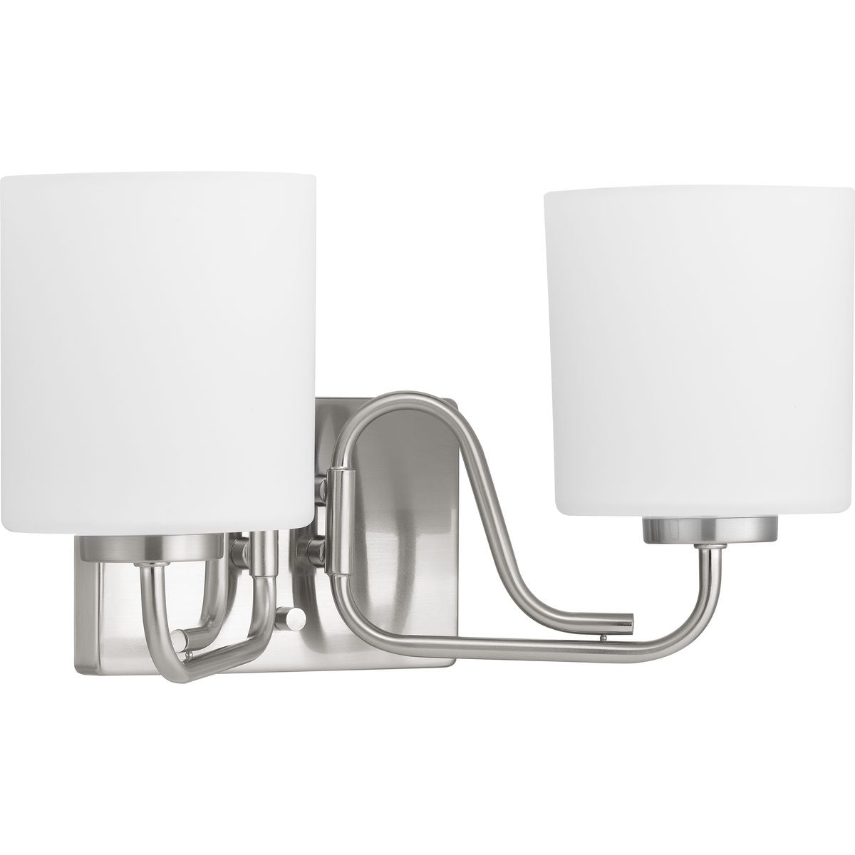 PROGRESS LIGHTING P300219-009 Brushed Nickel Tobin Collection Two-Light Bath & Vanity