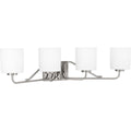 PROGRESS LIGHTING P300221-009 Brushed Nickel Tobin Collection Four-Light Bath & Vanity