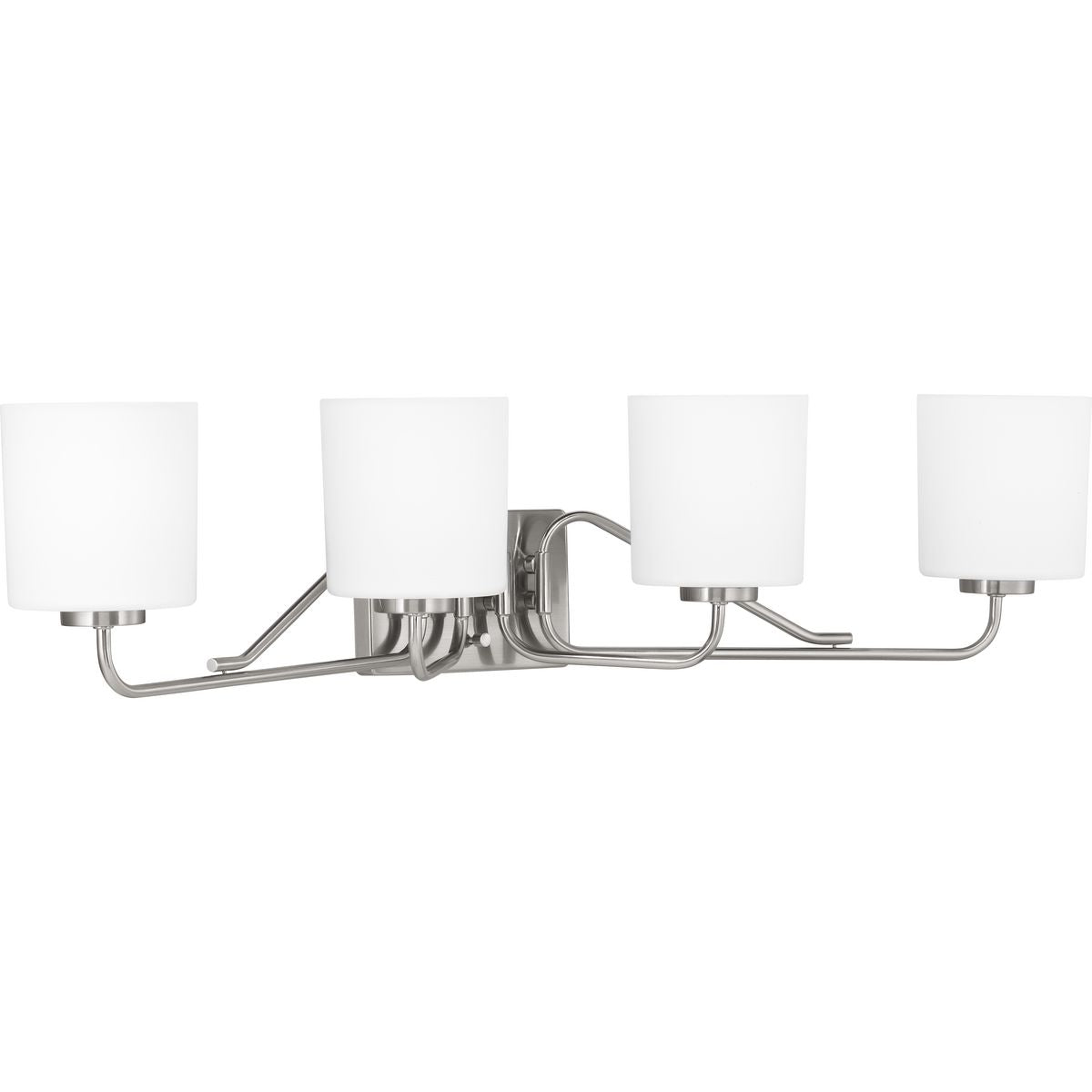 PROGRESS LIGHTING P300221-009 Brushed Nickel Tobin Collection Four-Light Bath & Vanity