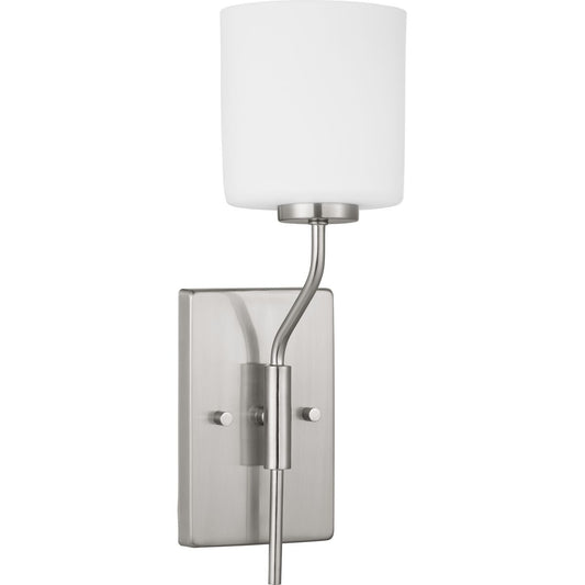 PROGRESS LIGHTING P300222-009 Brushed Nickel Tobin Collection One-Light Wall Bracket