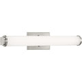 PROGRESS LIGHTING P300223-009-30 Brushed Nickel Phase 1.1 LED Collection 24" LED Linear Bath & Vanity