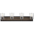 PROGRESS LIGHTING P300232-020 Antique Bronze Briarwood Collection Four-Light Antique Bronze Clear Glass Coastal Bath Vanity Light